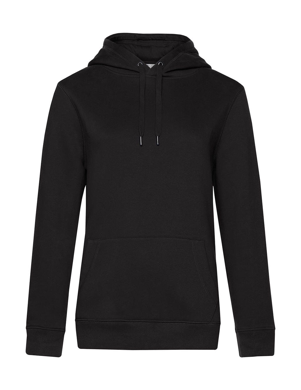 Mikina QUEEN Hooded - black pure