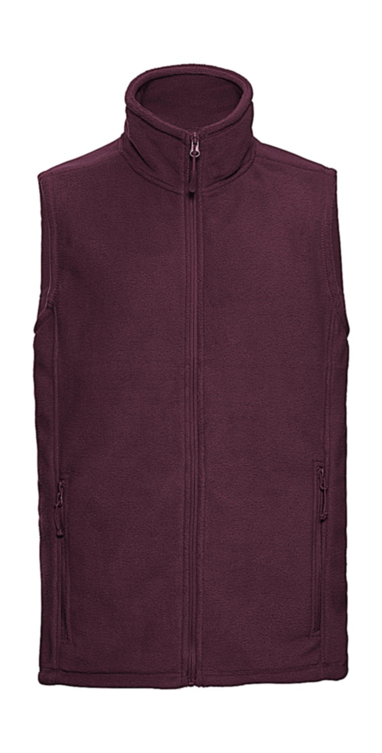 Fleecová vesta - burgundy