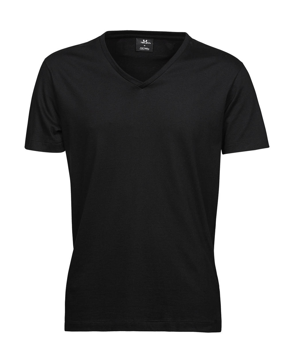 Pánske tričko Sof Tee s V-výstrihom - black