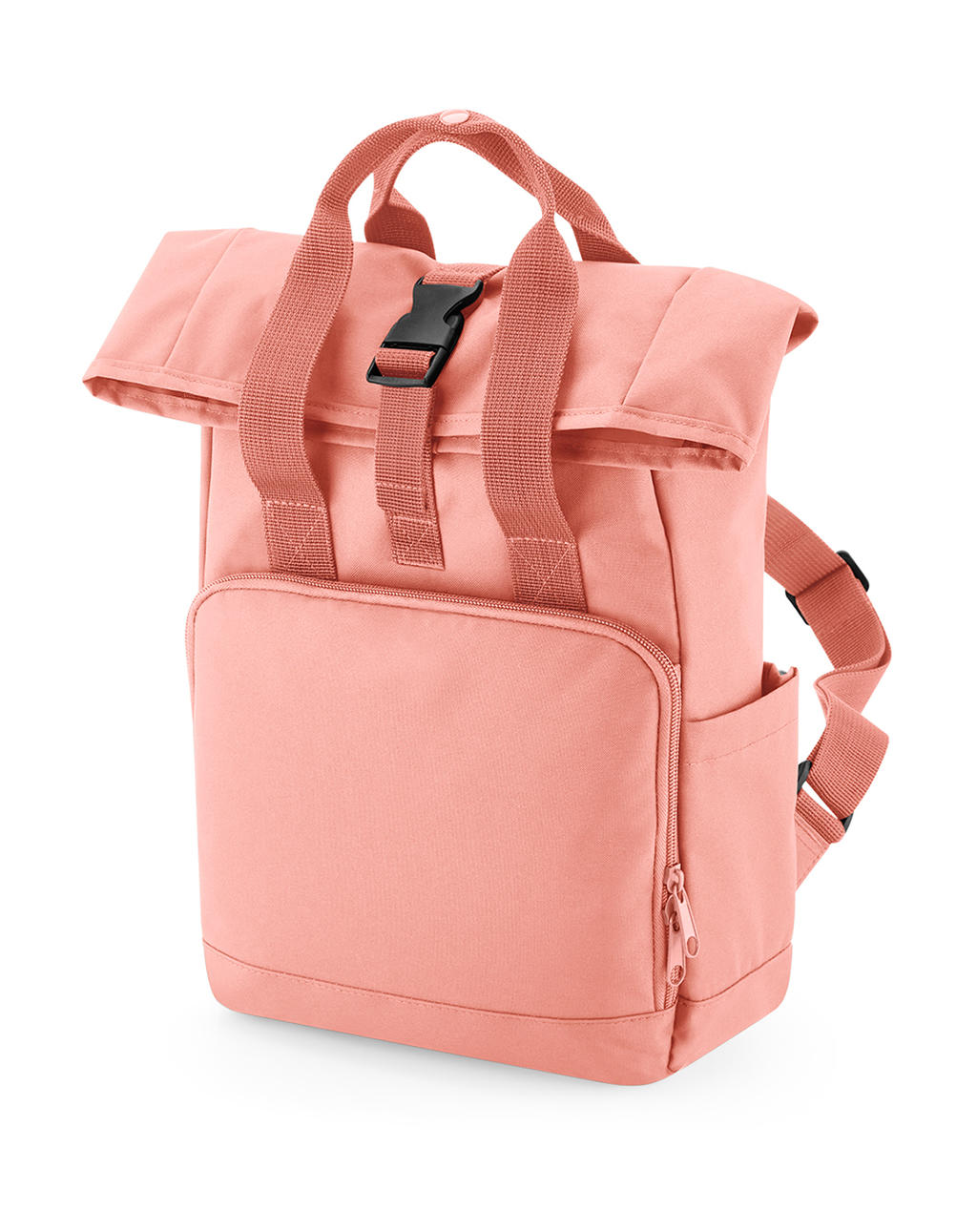 Recyklovaný ruksak Mini Twin Handle Roll-Top - blush pink