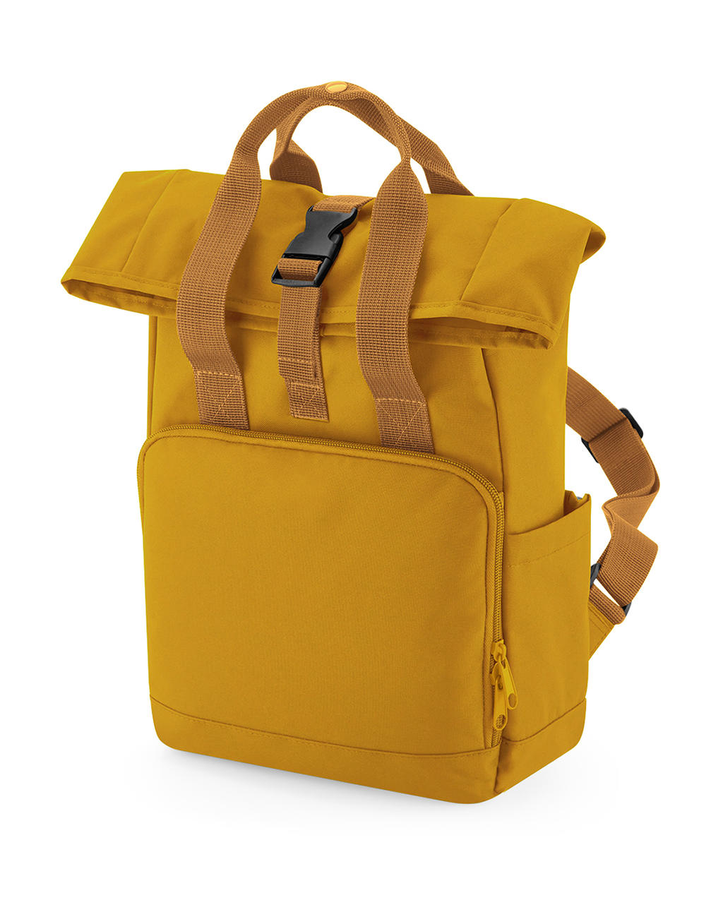 Recyklovaný ruksak Mini Twin Handle Roll-Top - mustard