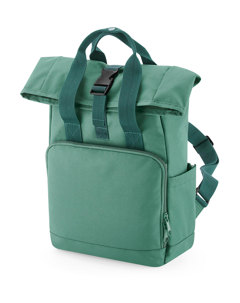 Recyklovaný ruksak Mini Twin Handle Roll-Top - sage green