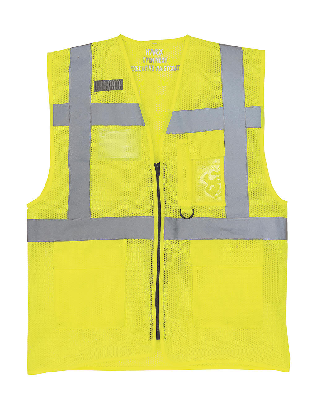 Reflexná pridušná sieťovaná vesta Fluo Executive - fluo yellow