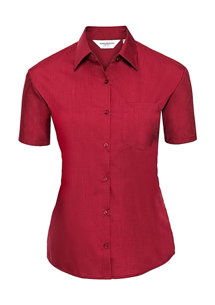 Blúzka Poplin s kratkými rukávmi - classic red