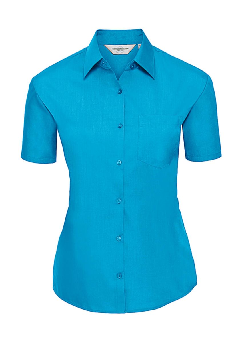 Blúzka Poplin s kratkými rukávmi - turquoise