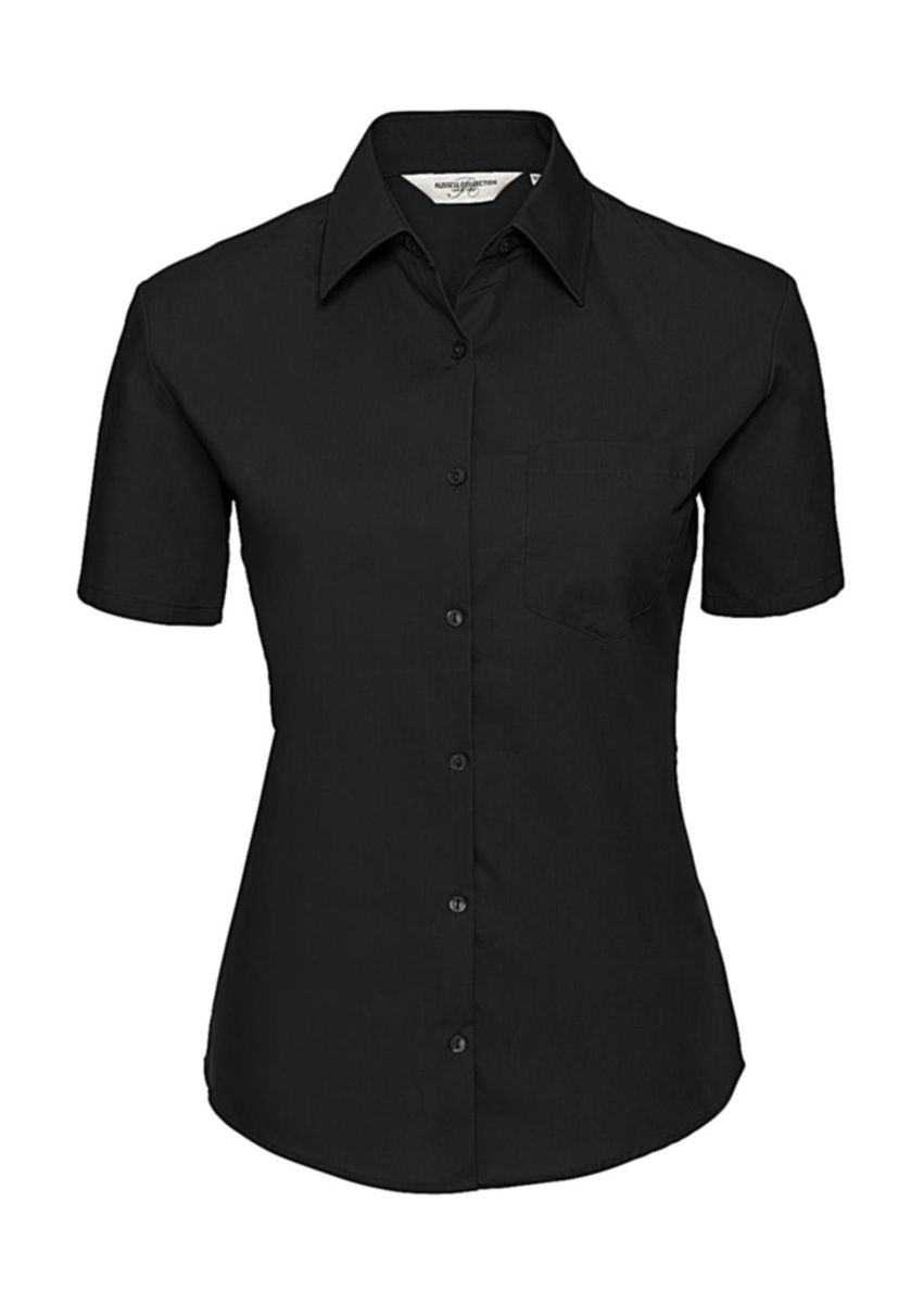 Blúzka s vreckom Poplin - black