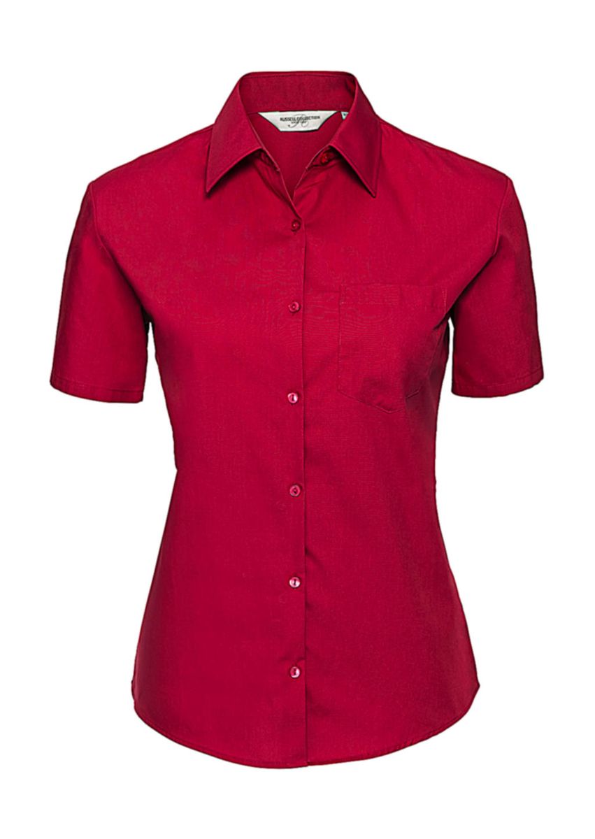 Blúzka s vreckom Poplin - classic red