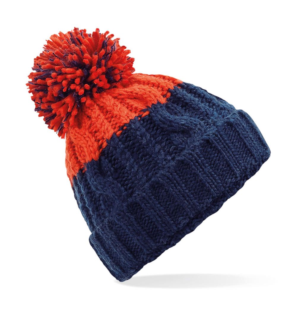 Čiapka Apres Beanie - oxford navy/fire red