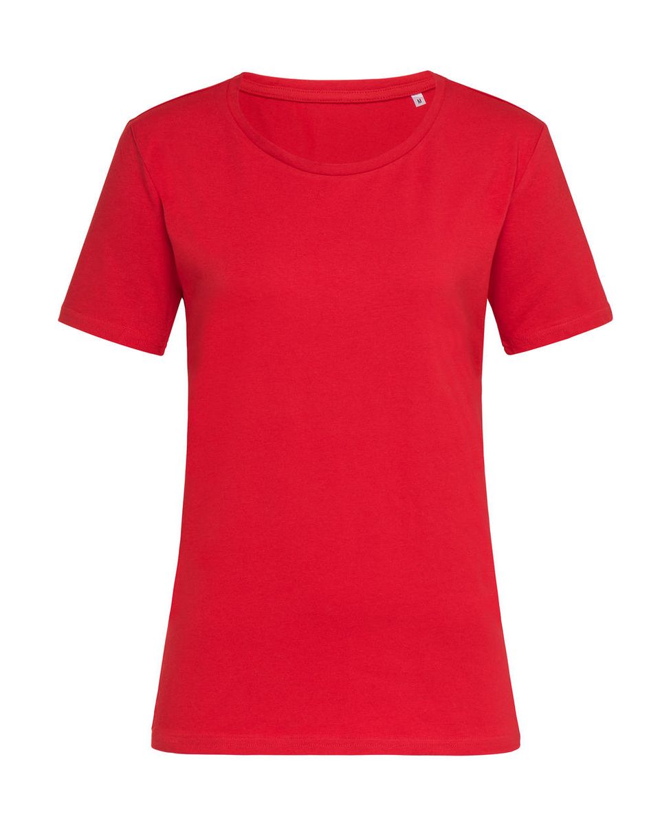 Claire Relaxed Crew Neck - scarlet red