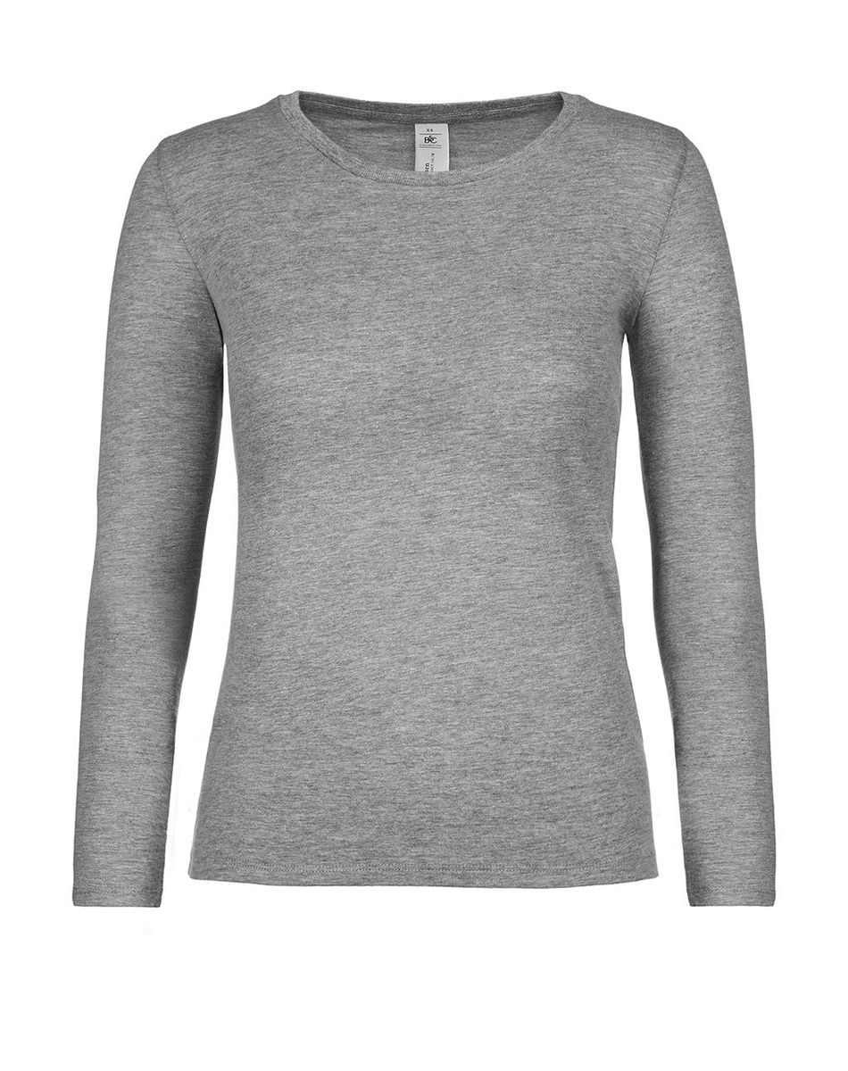 Dámske tričko s dlhými rukávmi #E150 - sport grey