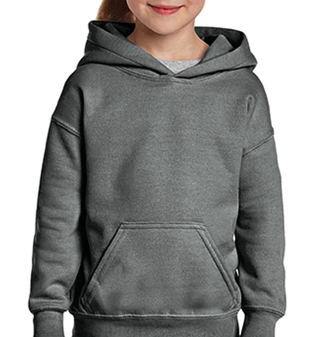 Detská mikina s kapucňou Heavy Blend Youth - graphite heather