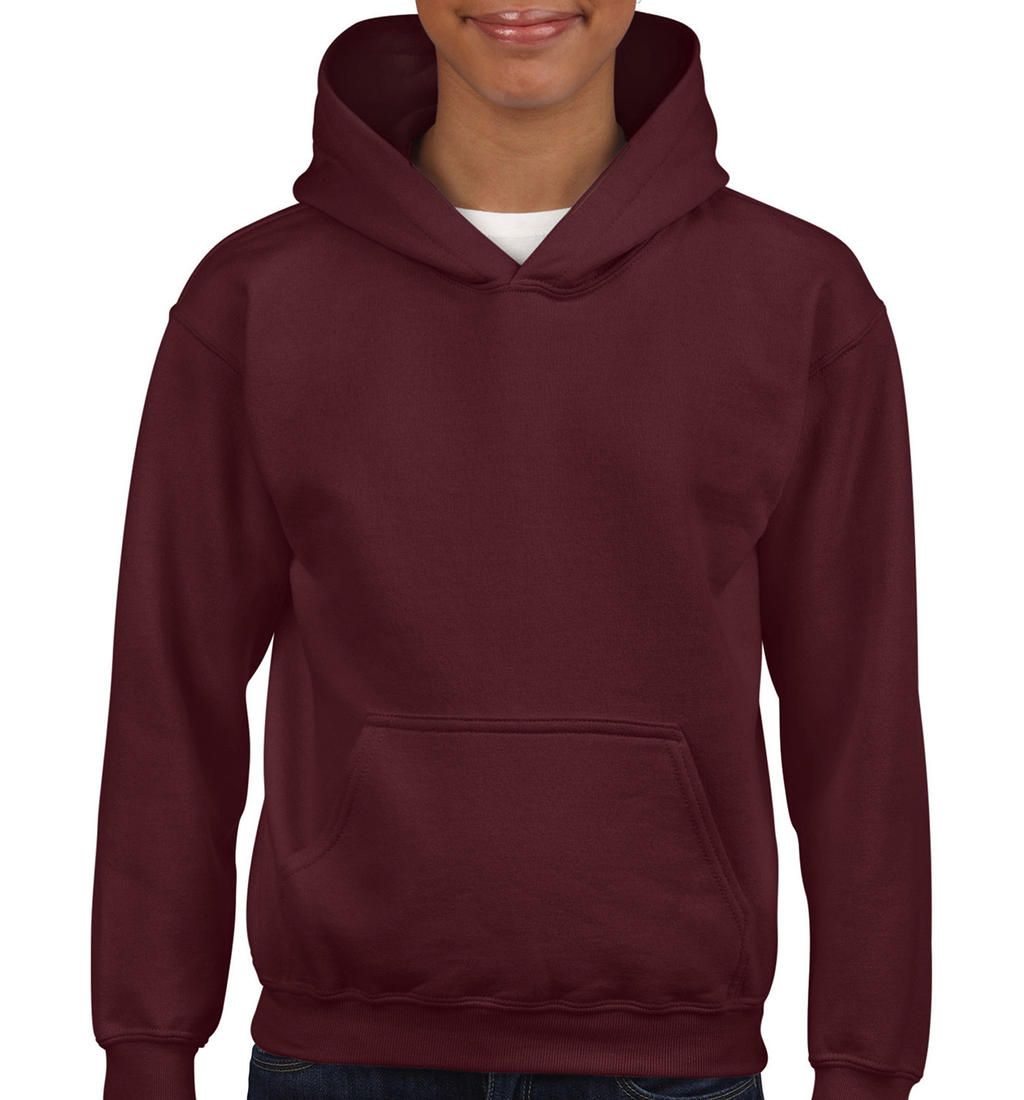 Detská mikina s kapucňou Heavy Blend Youth - maroon