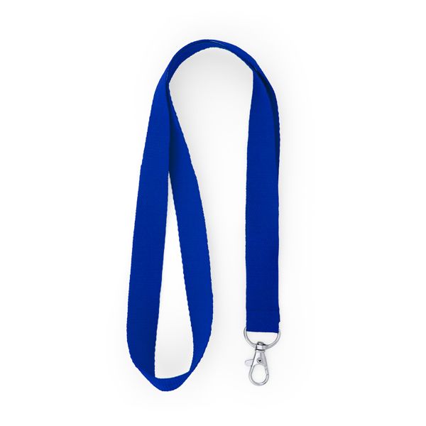 SUBLIMAČNÉ ŠNÚRKY NA KRK S KARABÍNOU LANYARD ROYAL BLUE