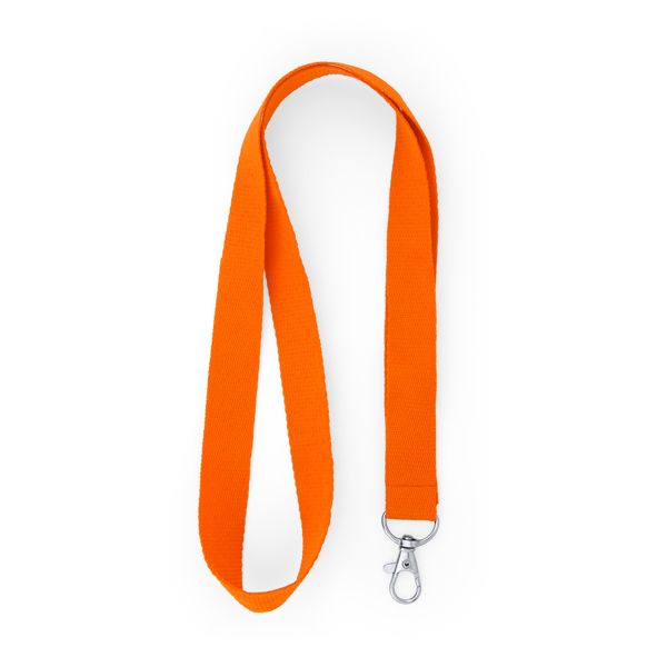 SUBLIMAČNÉ ŠNÚRKY NA KRK S KARABÍNOU LANYARD ORANŽOVÝ