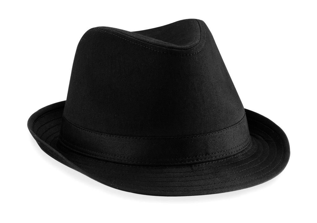 Klobúk Fedora - black