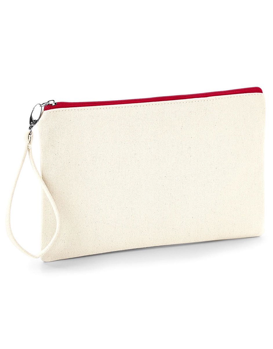 Kozmetická taštička Canvas Wristlet Pouch - light grey/light grey