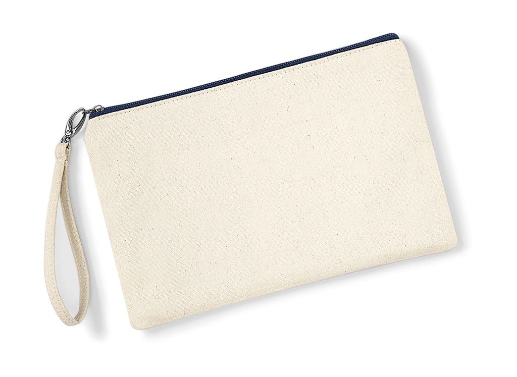 Kozmetická taštička Canvas Wristlet Pouch - natural/navy