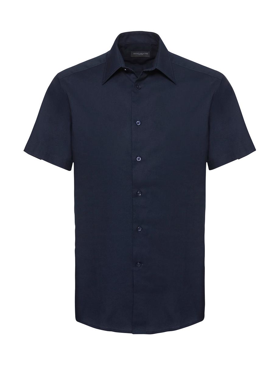 Pánska košeľa Oxford s kratkými rukávmi - bright navy