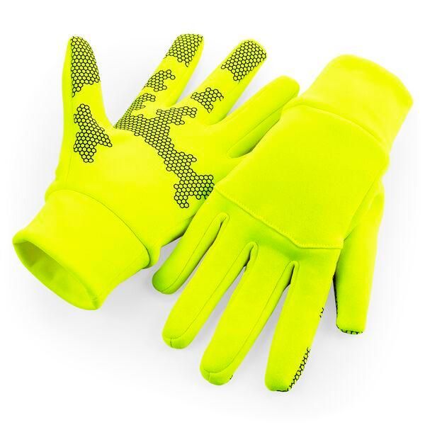 Rukavice Softshell Sports Tech - fluorescent yellow