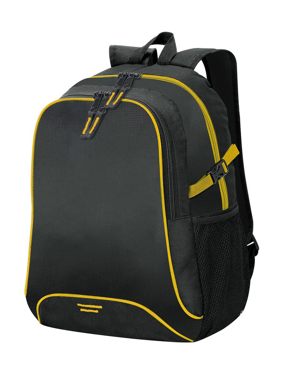 Ruksak Basic Osaka - black/yellow