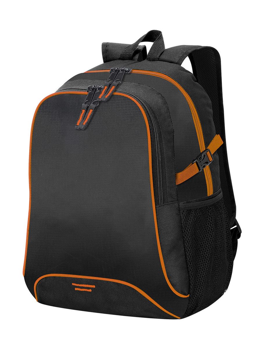 Ruksak Basic Osaka - black/orange