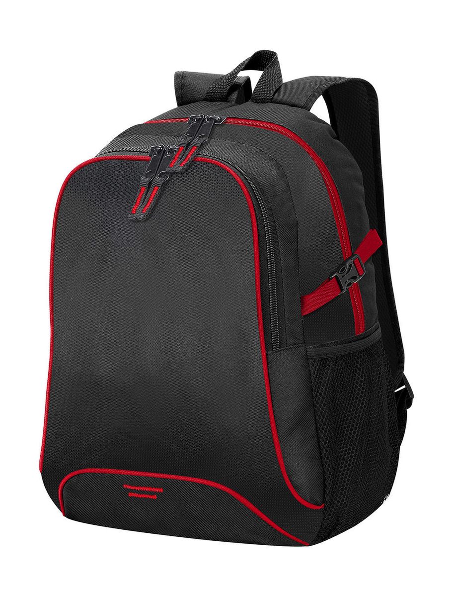 Ruksak Basic Osaka - black/red