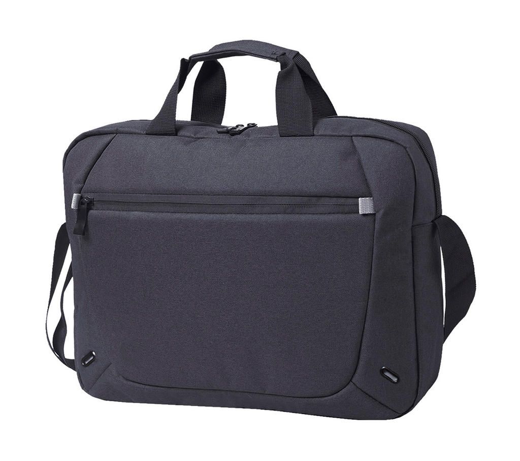 Taška Marseille Messenger Laptop Bag - black melange/grey