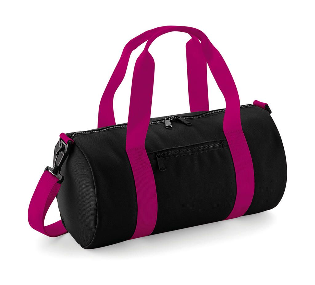 Taška Mini Barrel - black/fuchsia