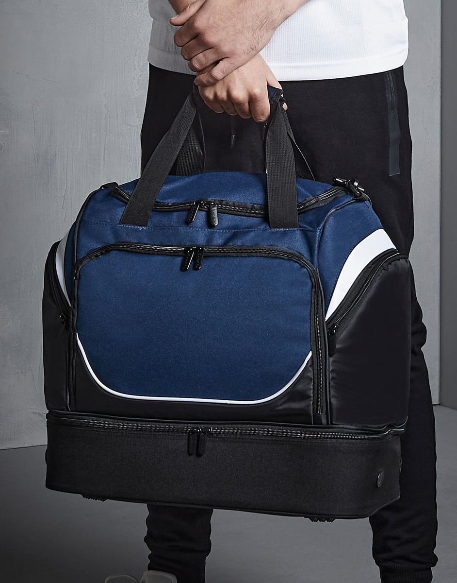 Taška Pro Team Hardbase Holdall - black/black/light grey