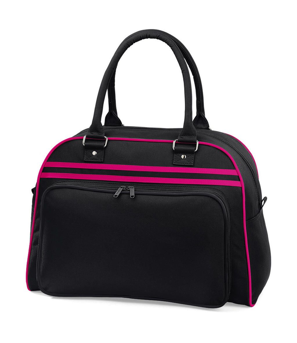 Taška Retro Bowling - black/fuchsia