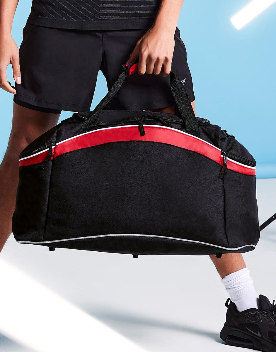 Taška Teamwear Holdall - black/classic red/white