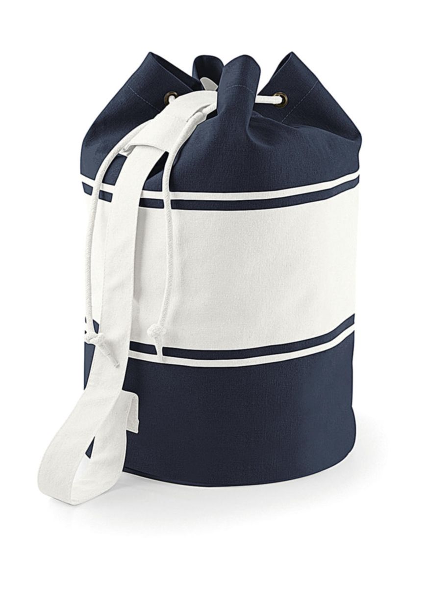 Vak Canvas Duffle - navy/off white