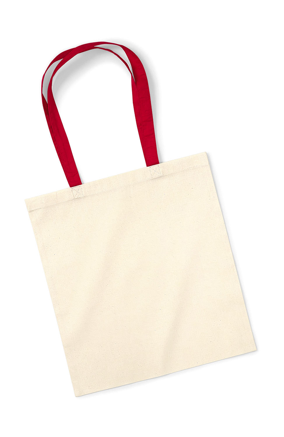 Taška Bag for Life - Contrast Handles - natural/classic red