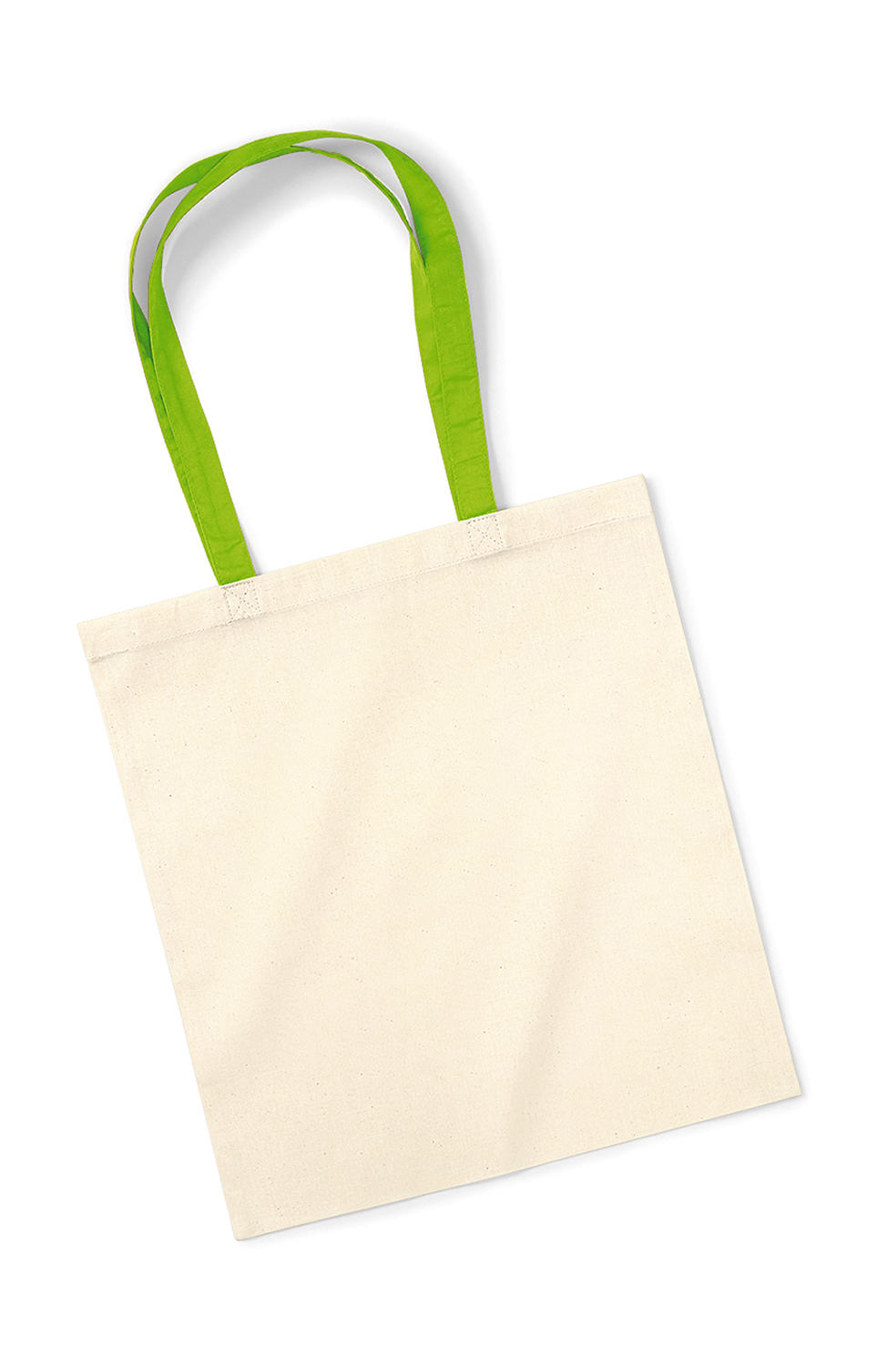 Taška Bag for Life - Contrast Handles - natural/lime green
